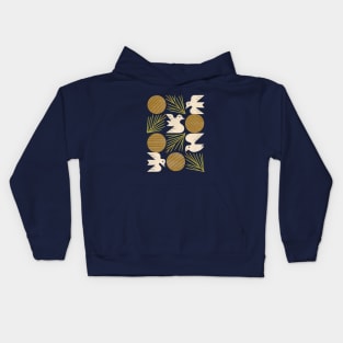 Pine Forest Doves Kids Hoodie